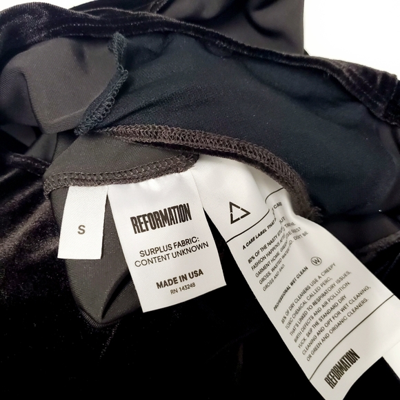 Reformation Avalon Velvet laceup bodysuit - Picture 5 of 7